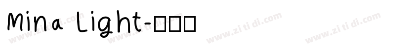 Mina Light字体转换
